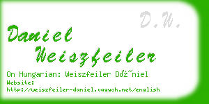 daniel weiszfeiler business card